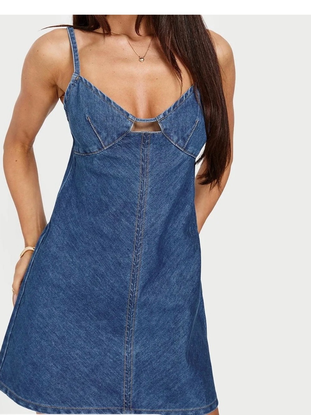 Princess Polly Blue Denim Slip Dress